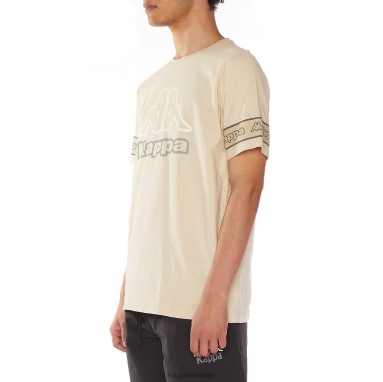 Kappa hombres camiseta con logo propio beige B8N4D113