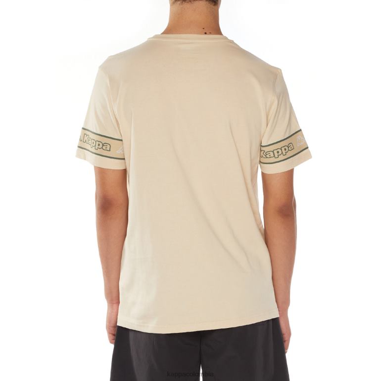 Kappa hombres camiseta con logo propio beige B8N4D113
