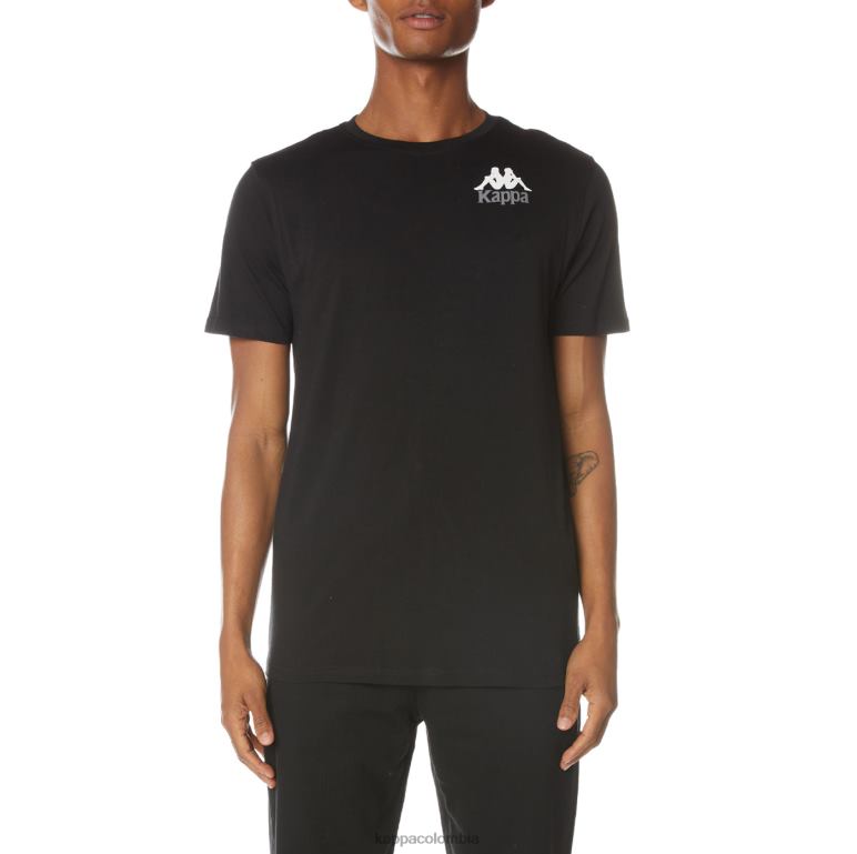 Kappa hombres camiseta de auténticos capaces azabache negro B8N4D129