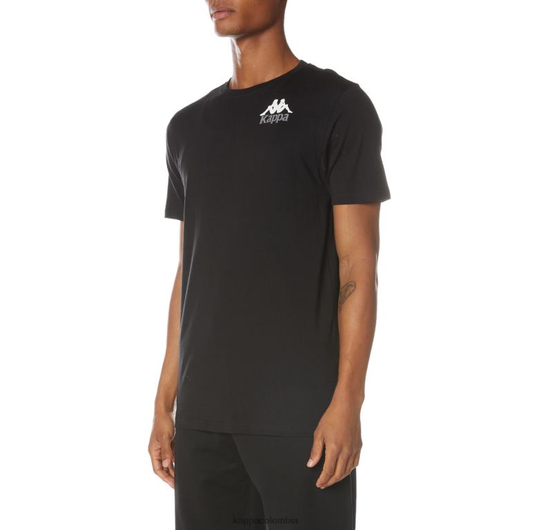 Kappa hombres camiseta de auténticos capaces azabache negro B8N4D129