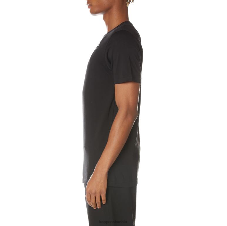 Kappa hombres camiseta de auténticos capaces azabache negro B8N4D129