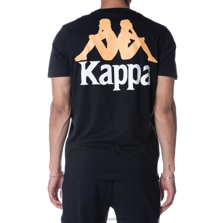 Kappa hombres camiseta de auténticos capaces negro azabache B8N4D165