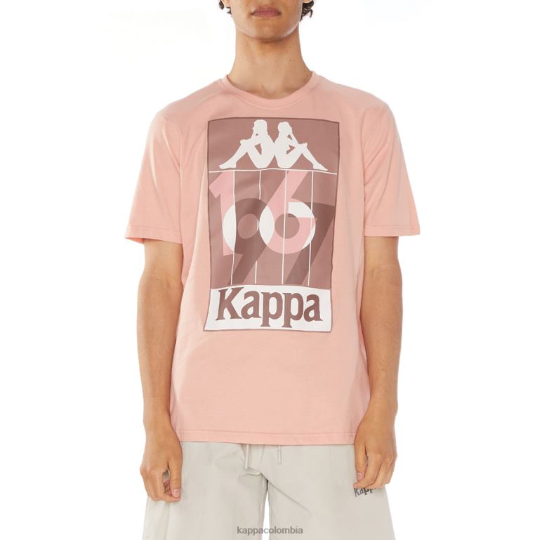 Kappa hombres camiseta de quinn rosa B8N4D107