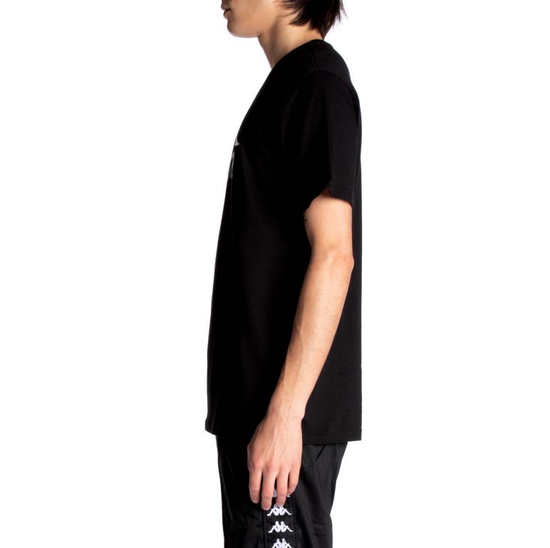Kappa hombres camiseta estessi autentica azabache negro B8N4D128