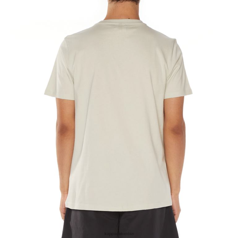 Kappa hombres camiseta estessi autentica gris blanco B8N4D127