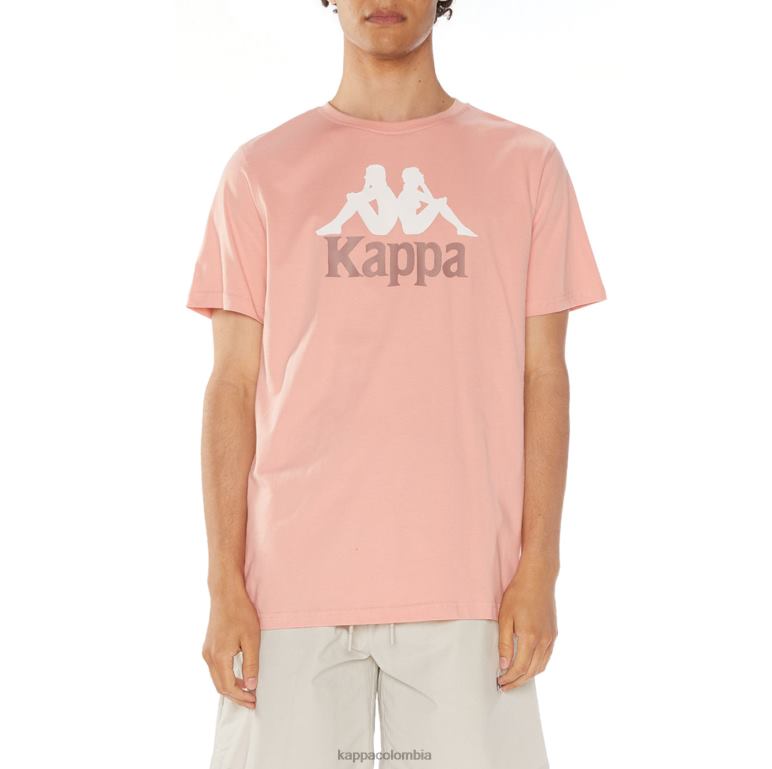 Kappa hombres camiseta estessi autentica rosa B8N4D105
