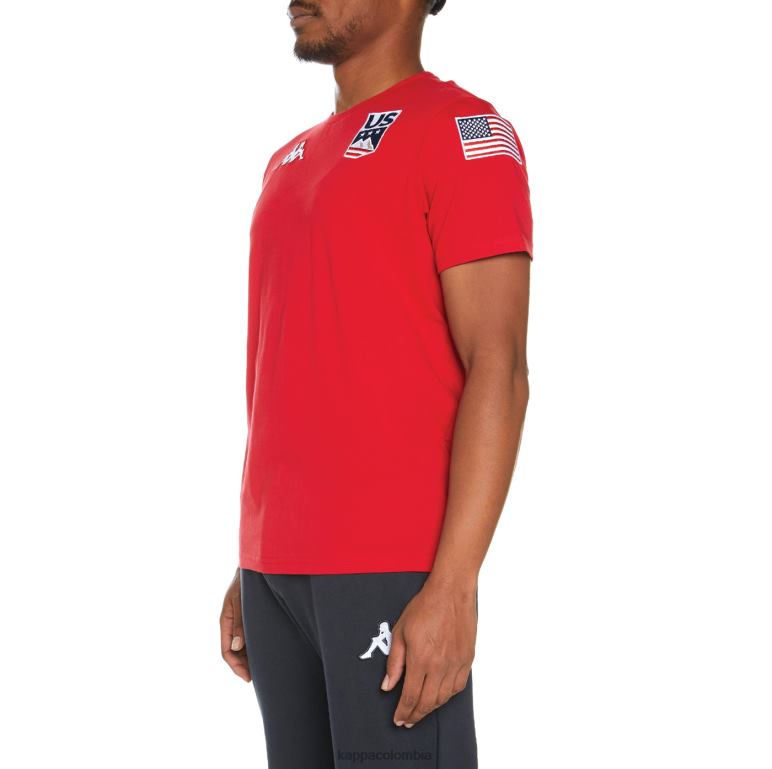 Kappa hombres camiseta estessi nosotros rojo B8N4D202