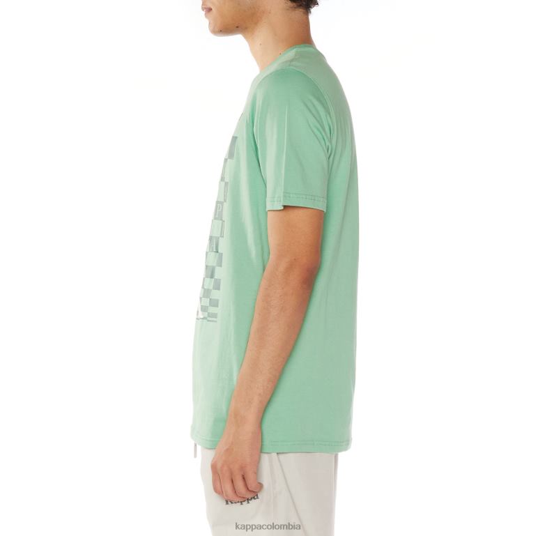 Kappa hombres camiseta finlandesa verde B8N4D112