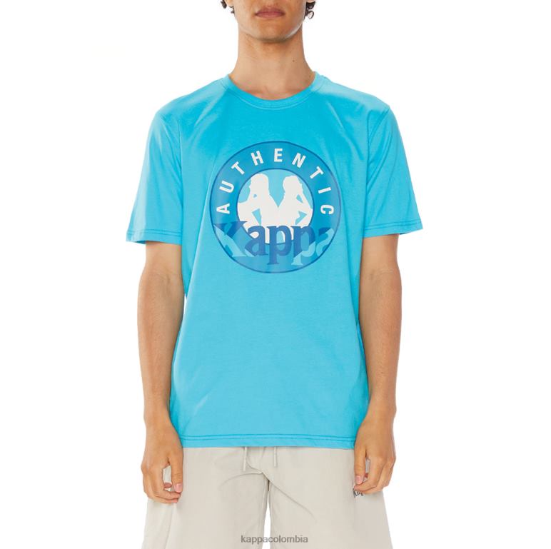 Kappa hombres camiseta isla turquesa B8N4D138