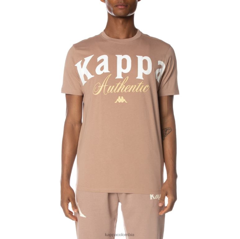 Kappa hombres camiseta mejillas auténticas beige B8N4D161