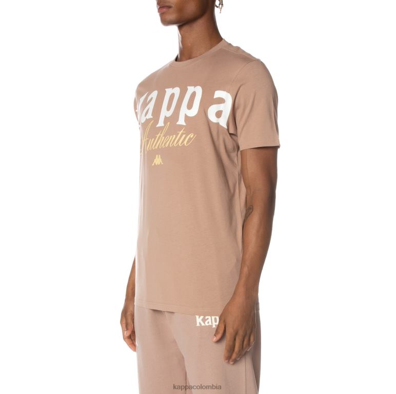 Kappa hombres camiseta mejillas auténticas beige B8N4D161