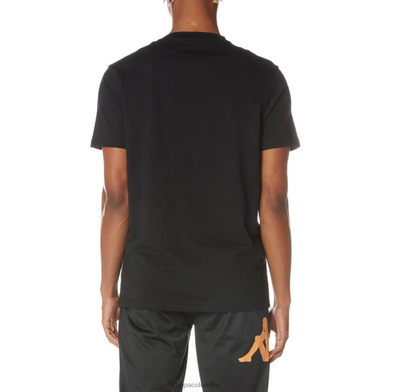 Kappa hombres camiseta mejillas auténticas negro azabache B8N4D159