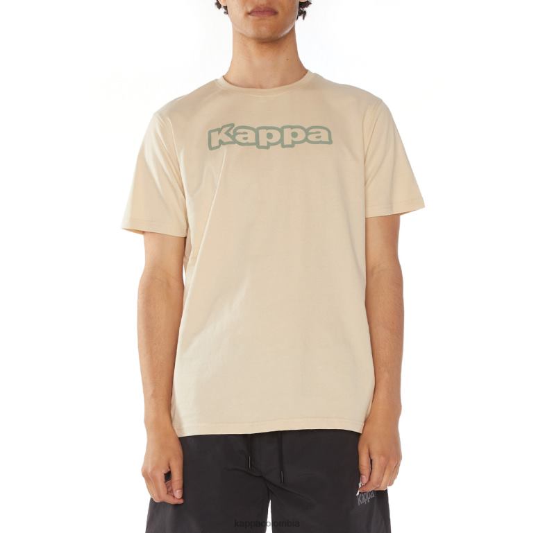Kappa hombres camiseta onis logo beige B8N4D114