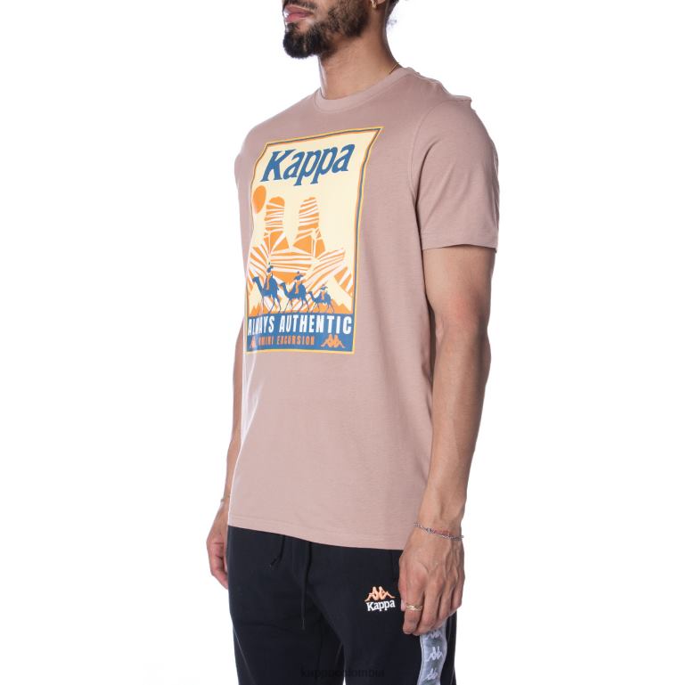 Kappa hombres camiseta osiris autentica beige B8N4D167