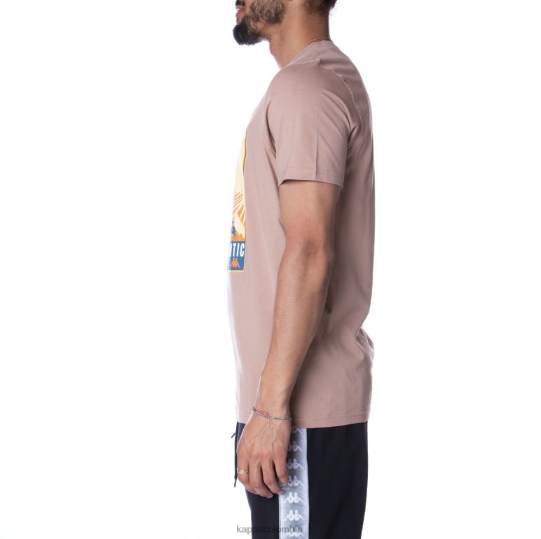 Kappa hombres camiseta osiris autentica beige B8N4D167