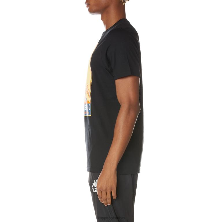 Kappa hombres camiseta osiris autentica negro azabache B8N4D163