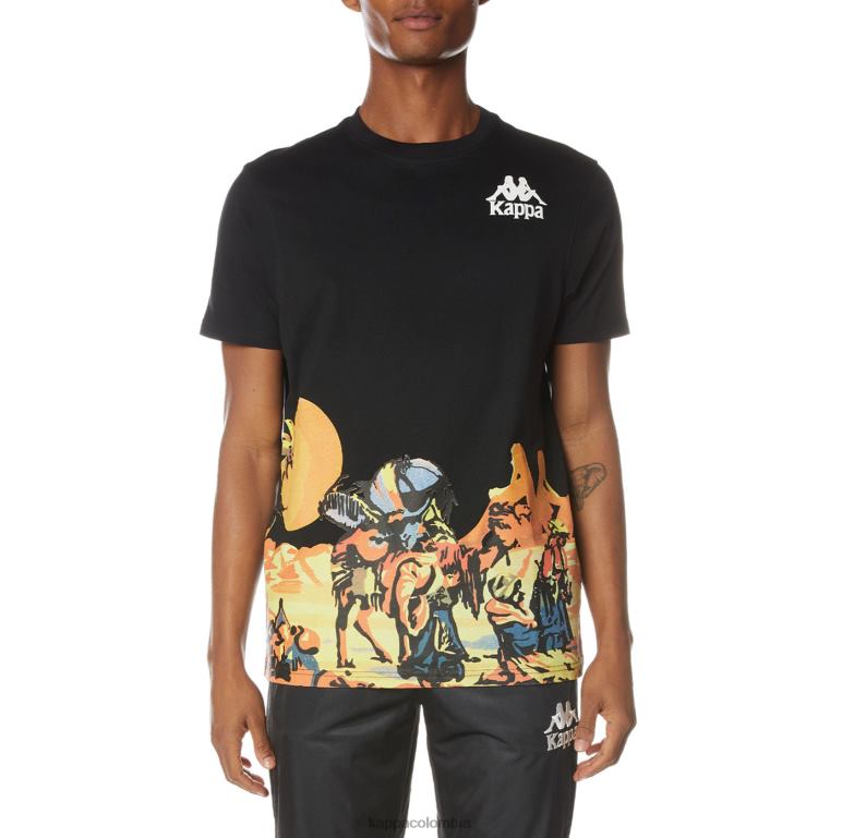 Kappa hombres camiseta ranchera auténtica negro azabache B8N4D166