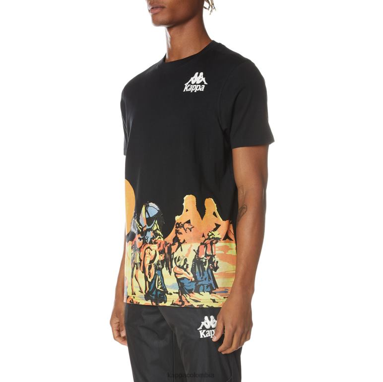 Kappa hombres camiseta ranchera auténtica negro azabache B8N4D166