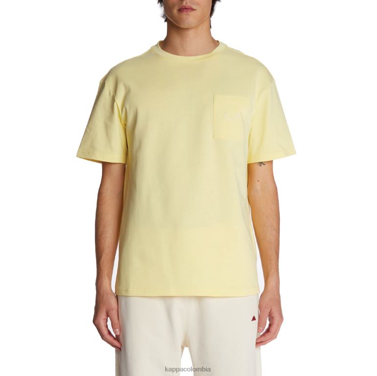 Kappa hombres camiseta robe giovani mirfak amarillo B8N4D195