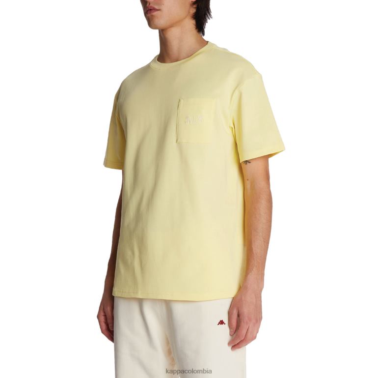Kappa hombres camiseta robe giovani mirfak amarillo B8N4D195