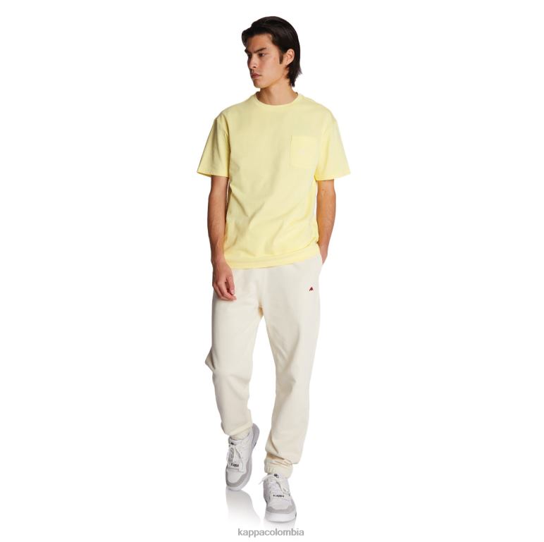 Kappa hombres camiseta robe giovani mirfak amarillo B8N4D195