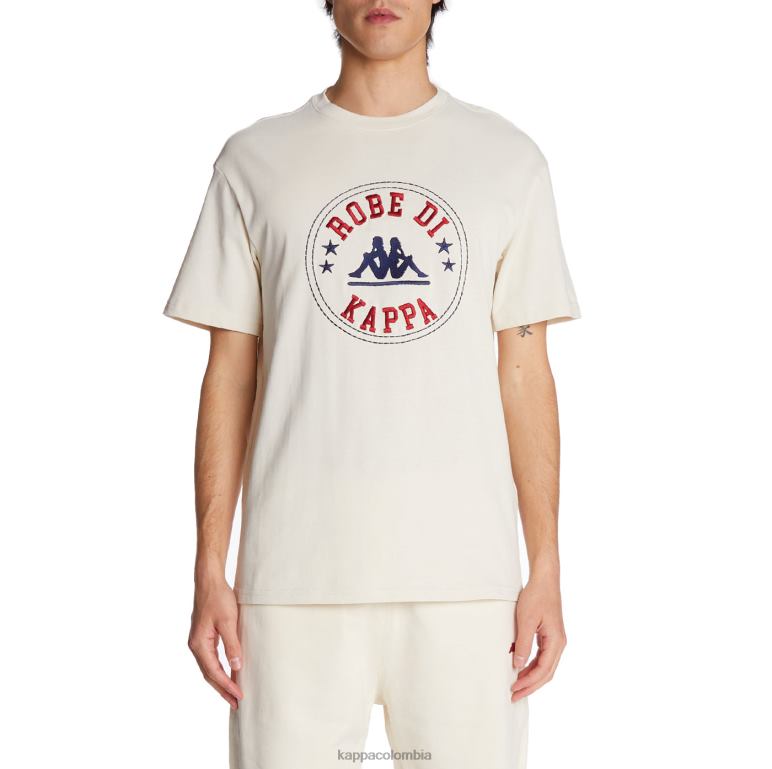 Kappa hombres camiseta robe giovani revati crema B8N4D197