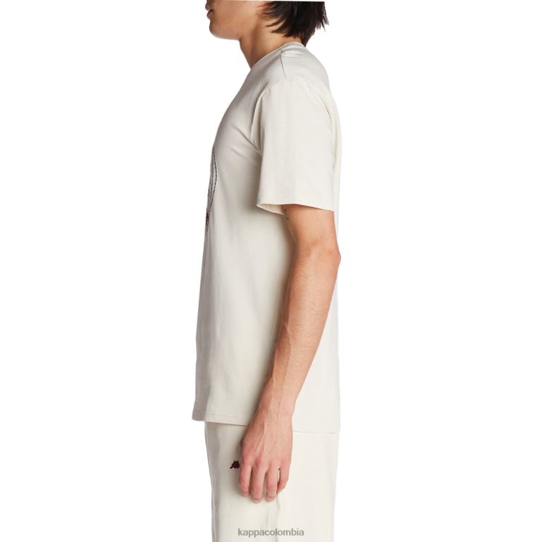 Kappa hombres camiseta robe giovani revati crema B8N4D197