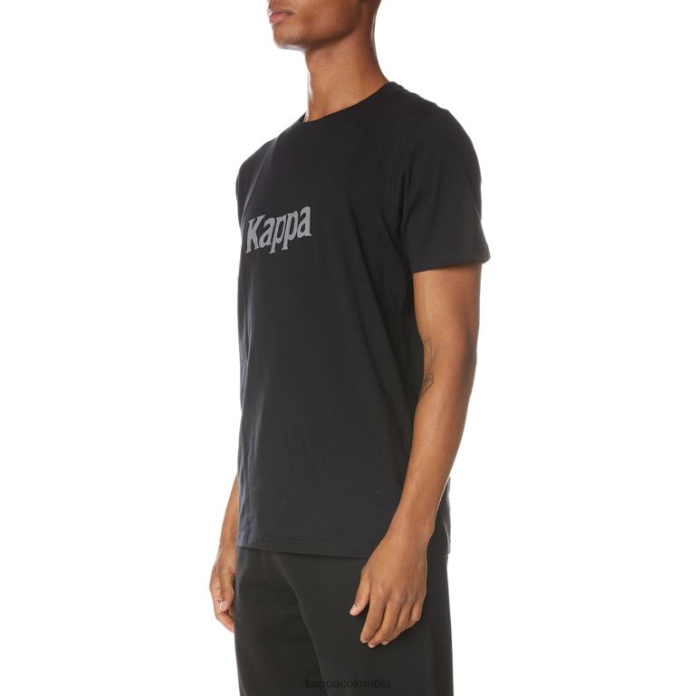 Kappa hombres camiseta runis autentica azabache negro B8N4D132