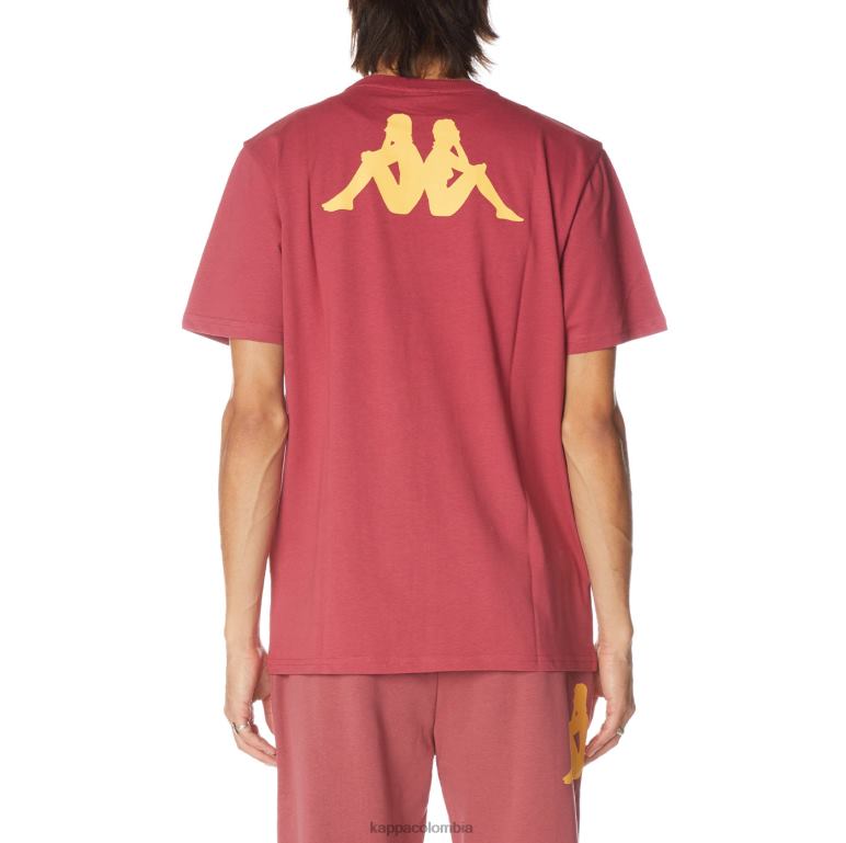 Kappa hombres camiseta runis autentica borgoña B8N4D180