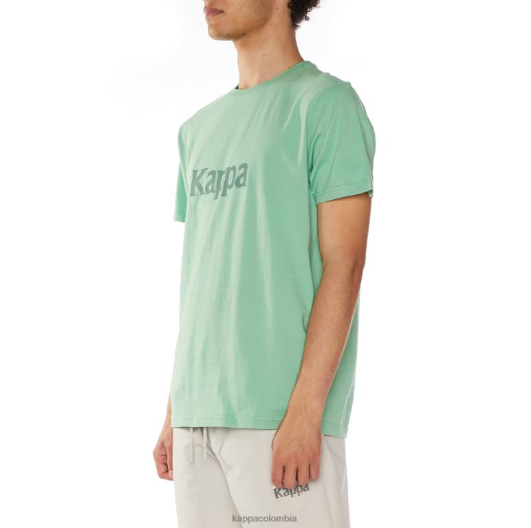 Kappa hombres camiseta runis autentica verde B8N4D108