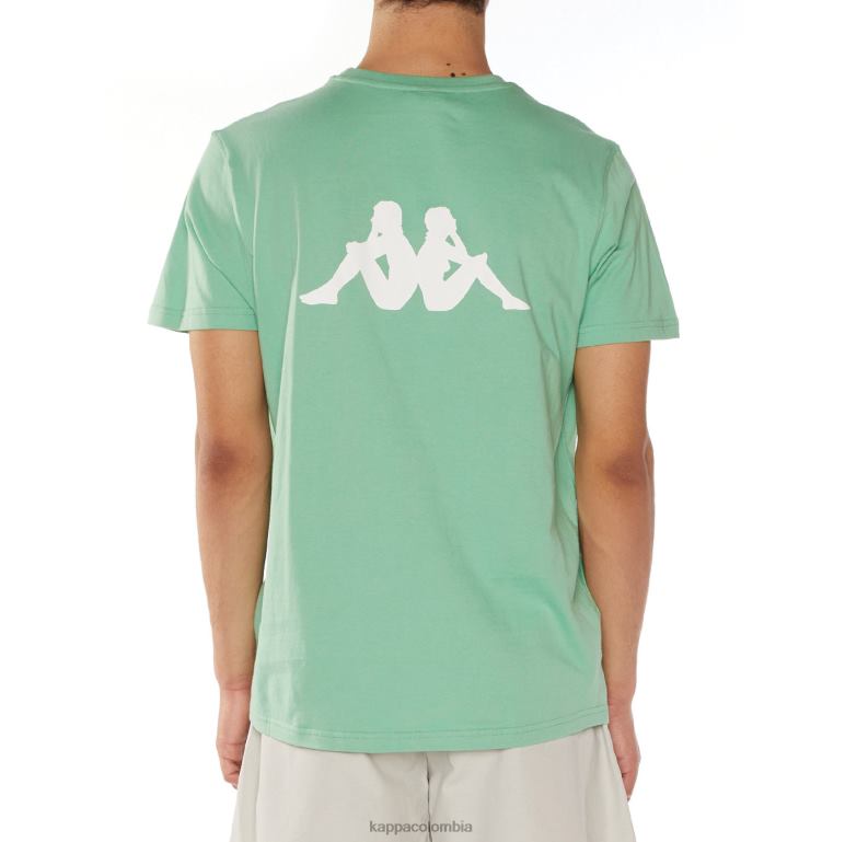 Kappa hombres camiseta runis autentica verde B8N4D108