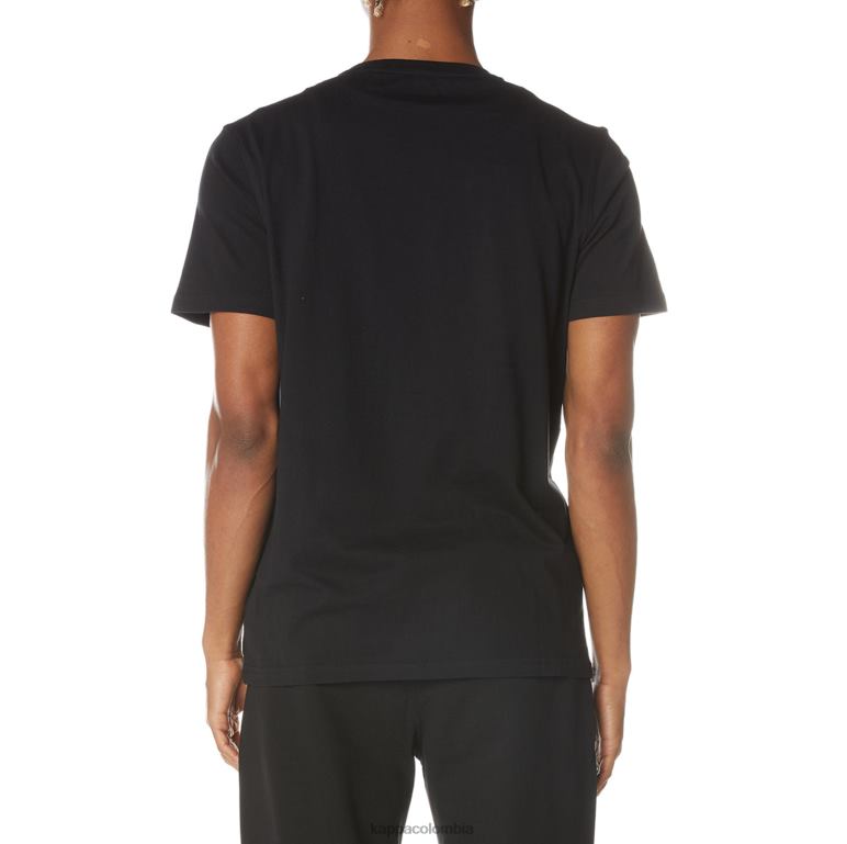 Kappa hombres camiseta temi azabache negro B8N4D119