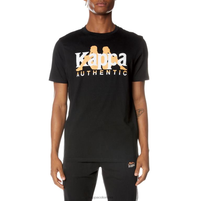 Kappa hombres camiseta vanguardista autentica negro azabache B8N4D162