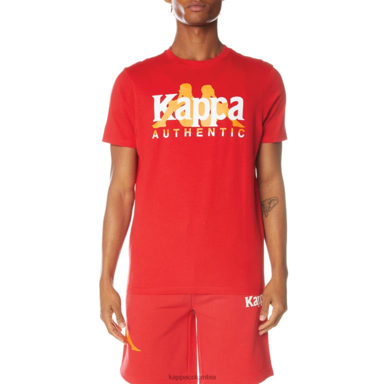 Kappa hombres camiseta vanguardista autentica rojo B8N4D149