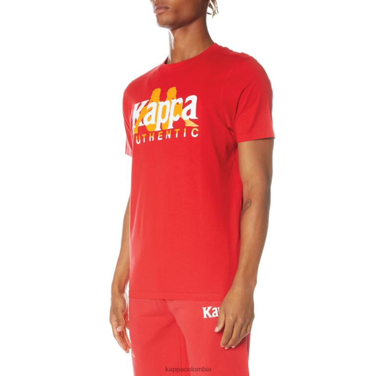Kappa hombres camiseta vanguardista autentica rojo B8N4D149
