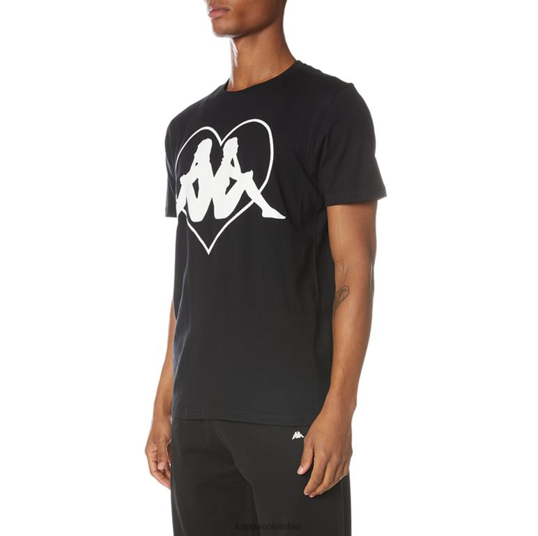 Kappa hombres camiseta zielona auténtica azabache negro B8N4D104