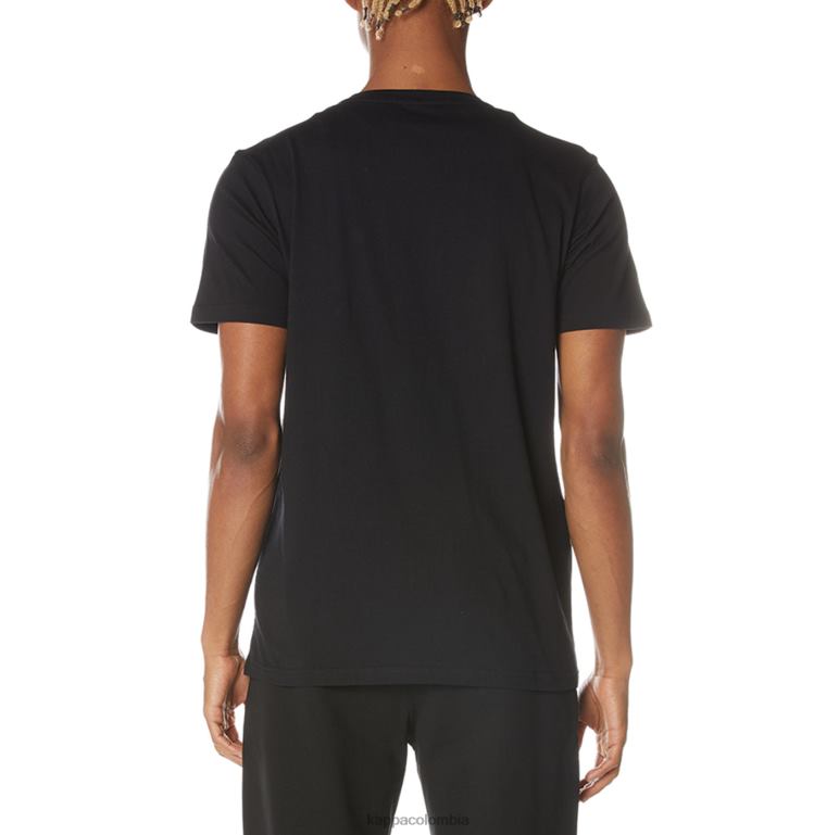 Kappa hombres camiseta zielona auténtica azabache negro B8N4D104