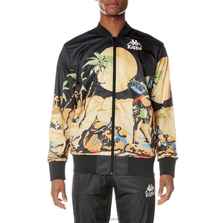 Kappa hombres chaqueta autentica de sudania negro azabache B8N4D4