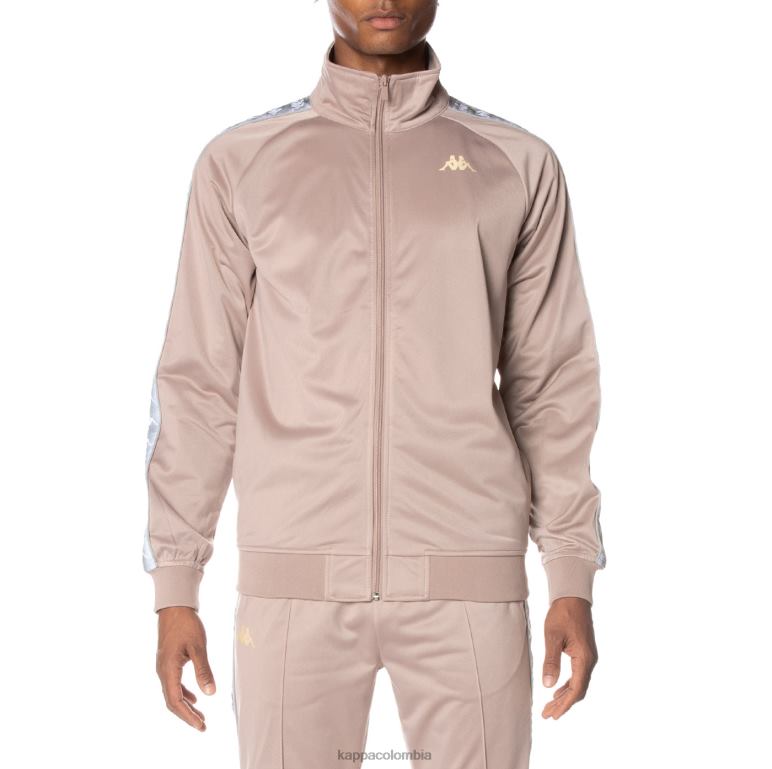 Kappa hombres chaqueta deportiva 222 banda ganniston beige B8N4D1