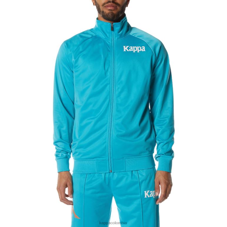 Kappa hombres chaqueta deportiva angost auténtica aguamarina oscura B8N4D6