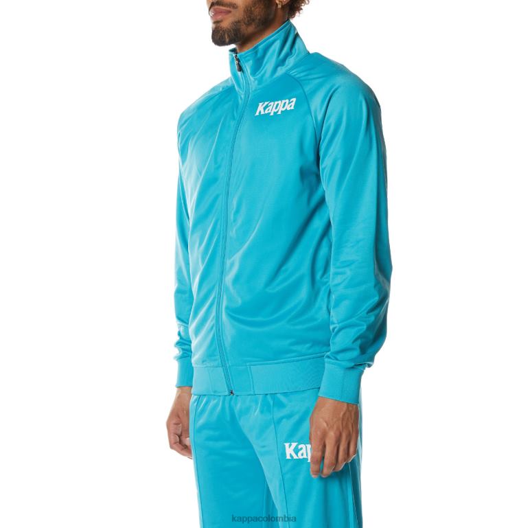Kappa hombres chaqueta deportiva angost auténtica aguamarina oscura B8N4D6