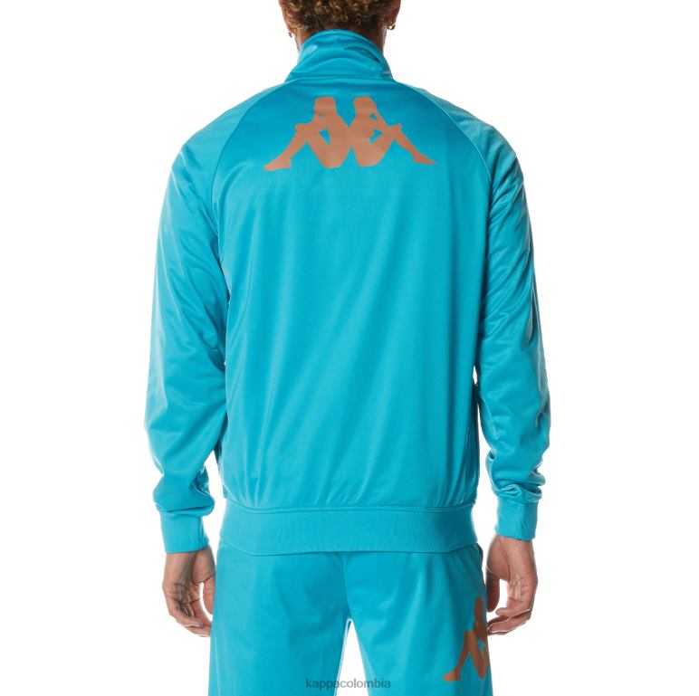 Kappa hombres chaqueta deportiva angost auténtica aguamarina oscura B8N4D6