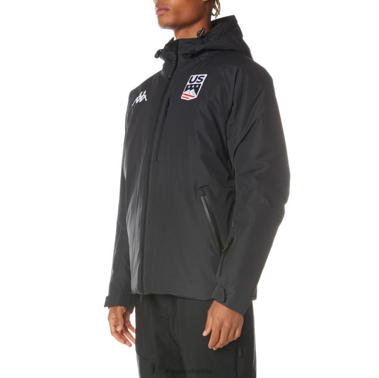 Kappa hombres 6cento 686b chaqueta de esquí estadounidense negro B8N4D80