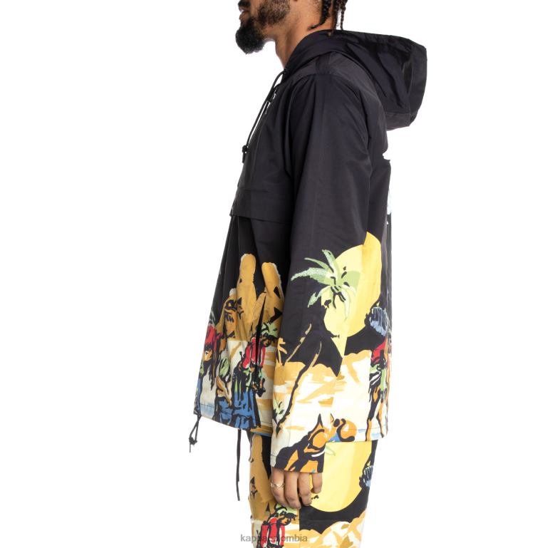 Kappa hombres auténtica cazadora de torre negro azabache B8N4D78