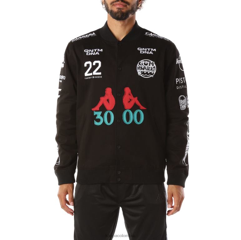 Kappa hombres auténtica chaqueta de gumball glicket negro B8N4D87