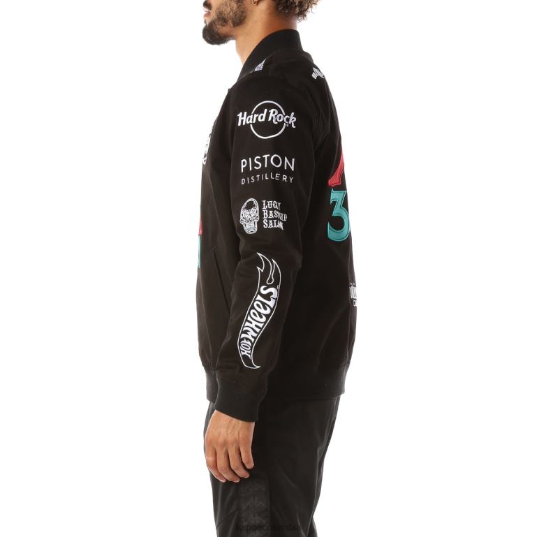 Kappa hombres auténtica chaqueta de gumball glicket negro B8N4D87