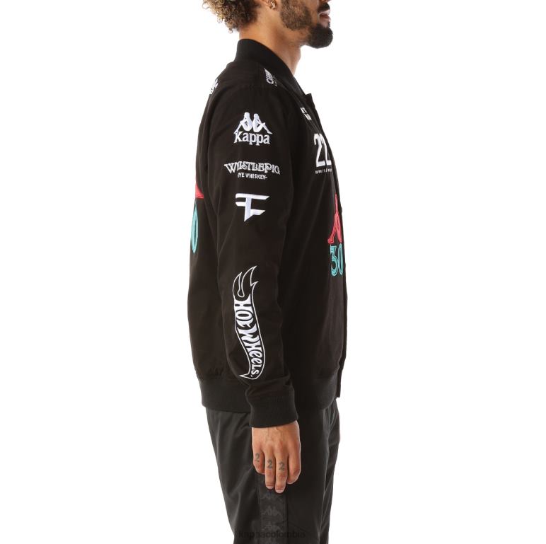 Kappa hombres auténtica chaqueta de gumball glicket negro B8N4D87