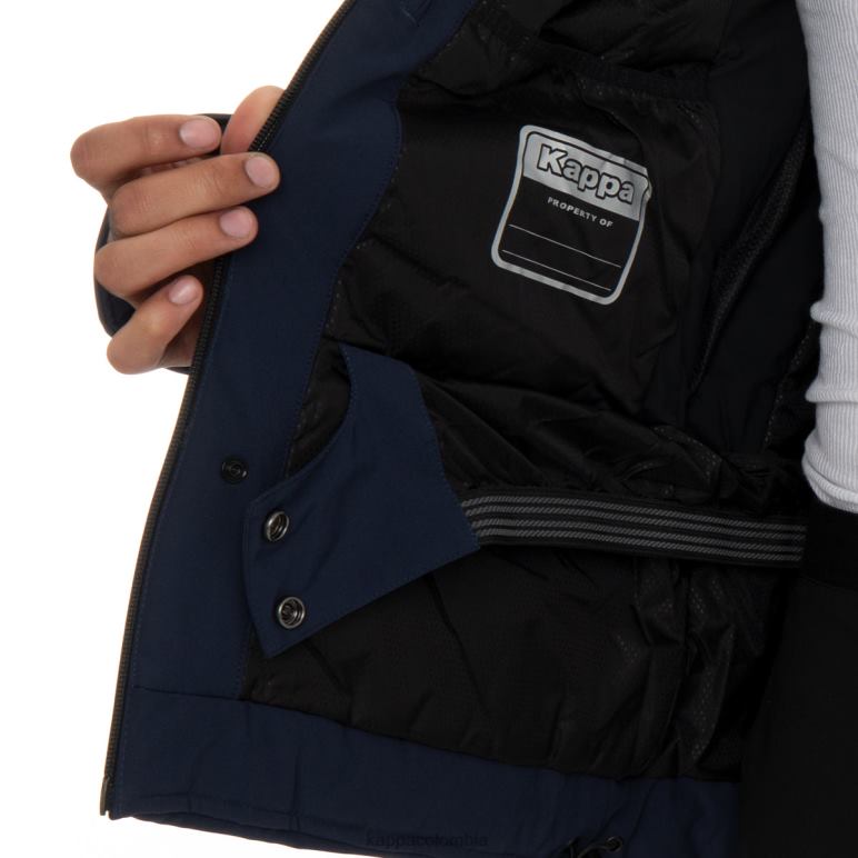 Kappa hombres chaqueta de esquí 6cento 606 azul negro B8N4D82
