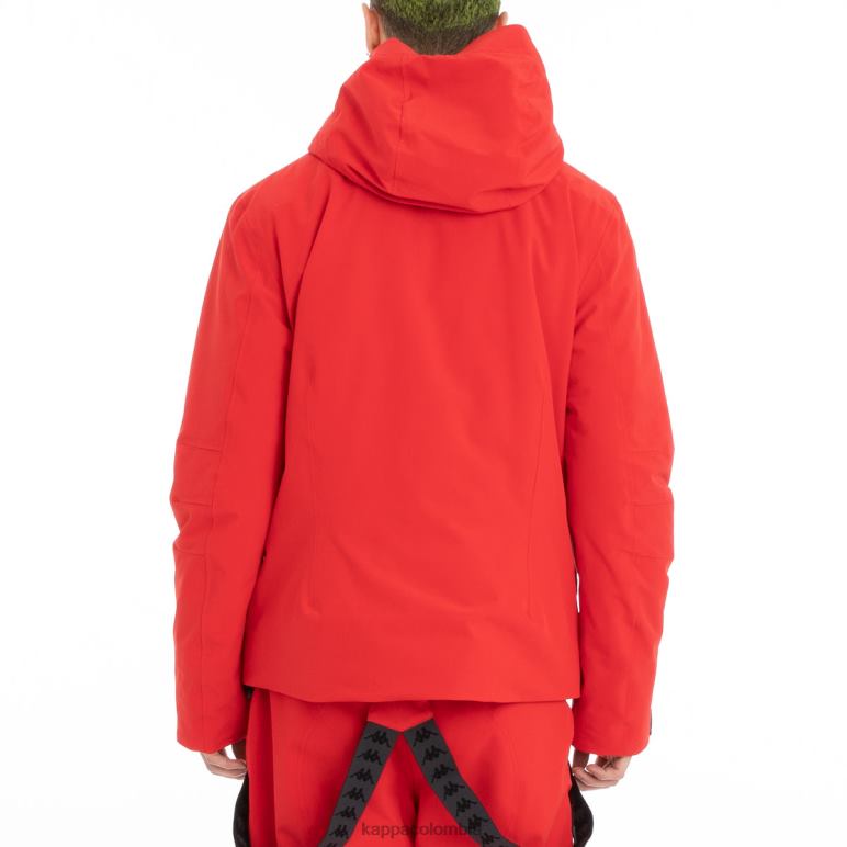 Kappa hombres chaqueta de esquí 6cento 606 negro rojo B8N4D84