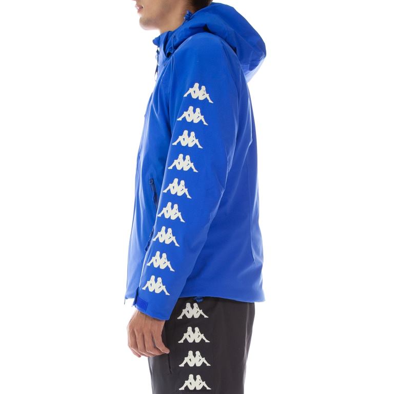 Kappa hombres chaqueta de esquí 6cento 650xb azul blanco antiguo B8N4D85